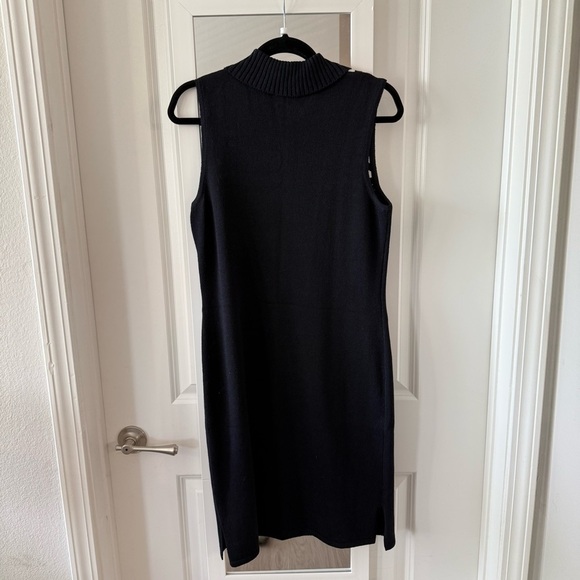 St John Sport Size Small Color Blue White Wool and Rayon Dress - Picture 6 of 6